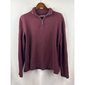 Men’s Banana Republic Large Maroon 3/4 zip Sweater